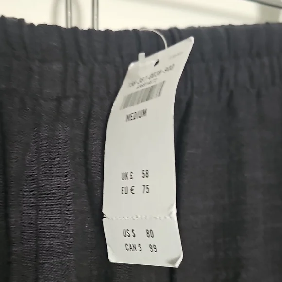 Abercrombie & Fitch Black Linen Pants - Picture 3 of 4